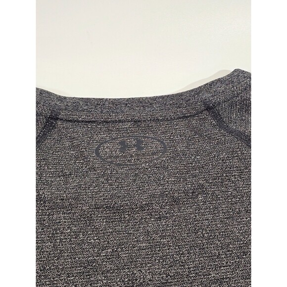 Under Armour Gray Threadborne Long‎ Sleeve Shirt Loose 2XL Gym Performance EUC - Picture 7 of 7